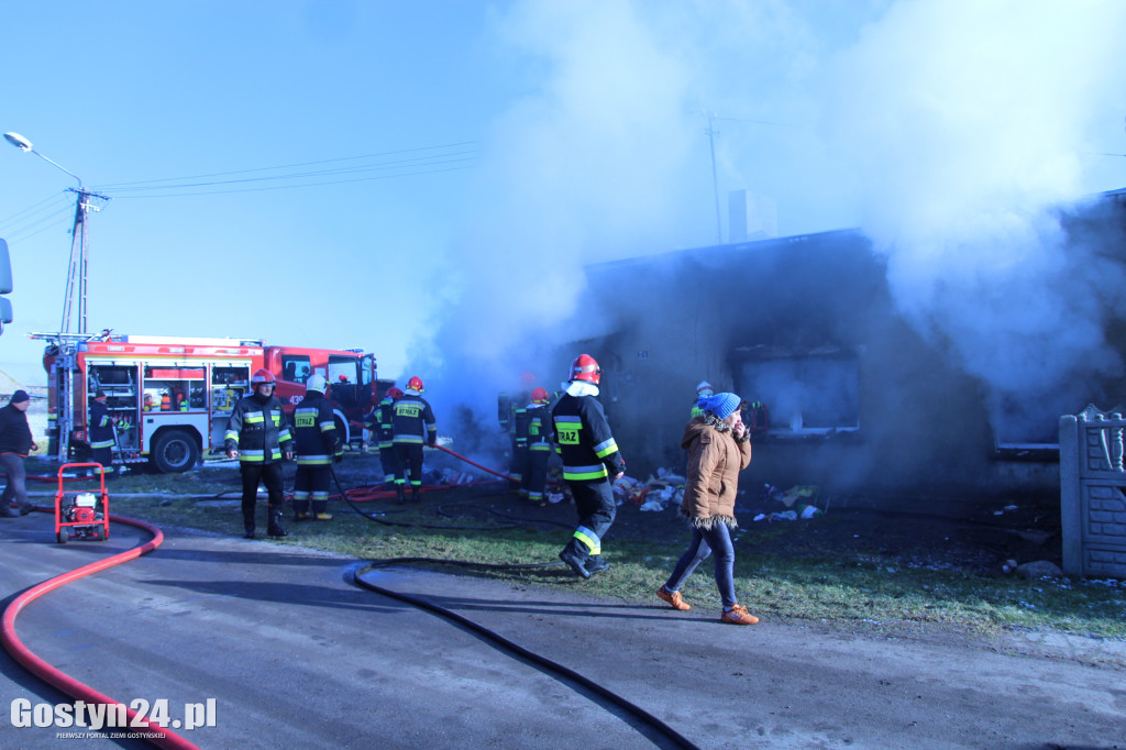 Pożar budynku mieszkalnego w Wygodzie