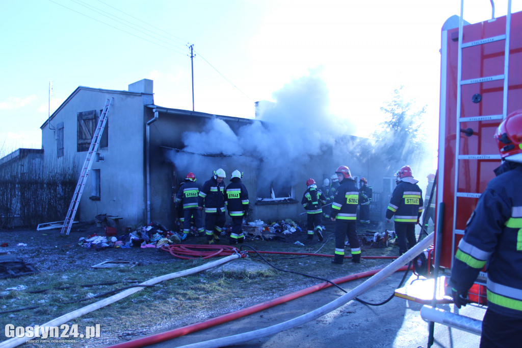 Pożar budynku mieszkalnego w Wygodzie