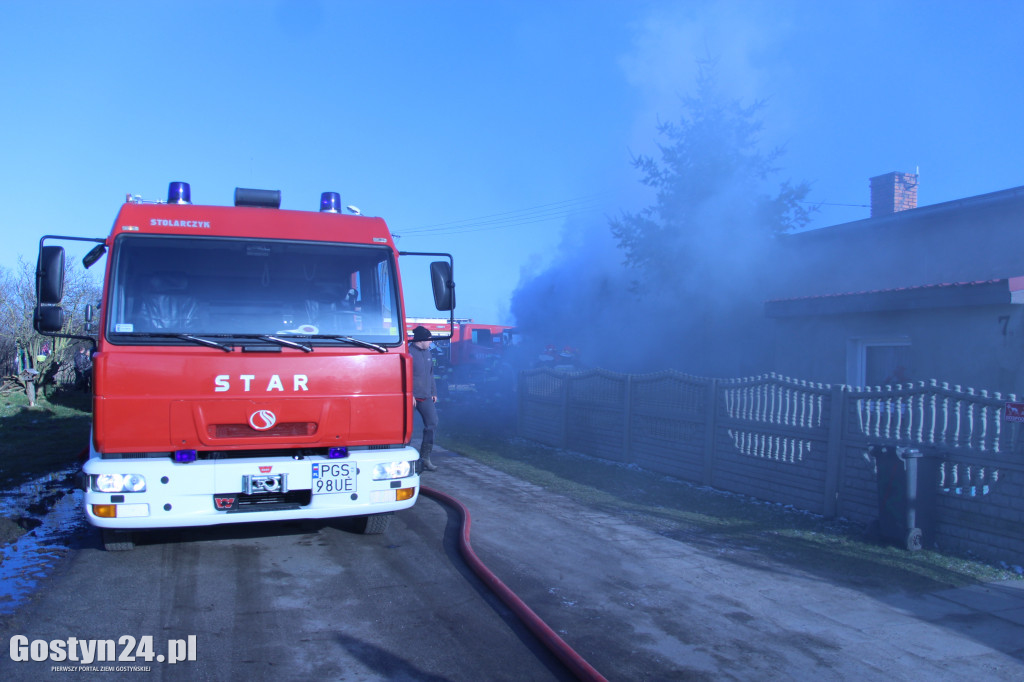 Pożar budynku mieszkalnego w Wygodzie