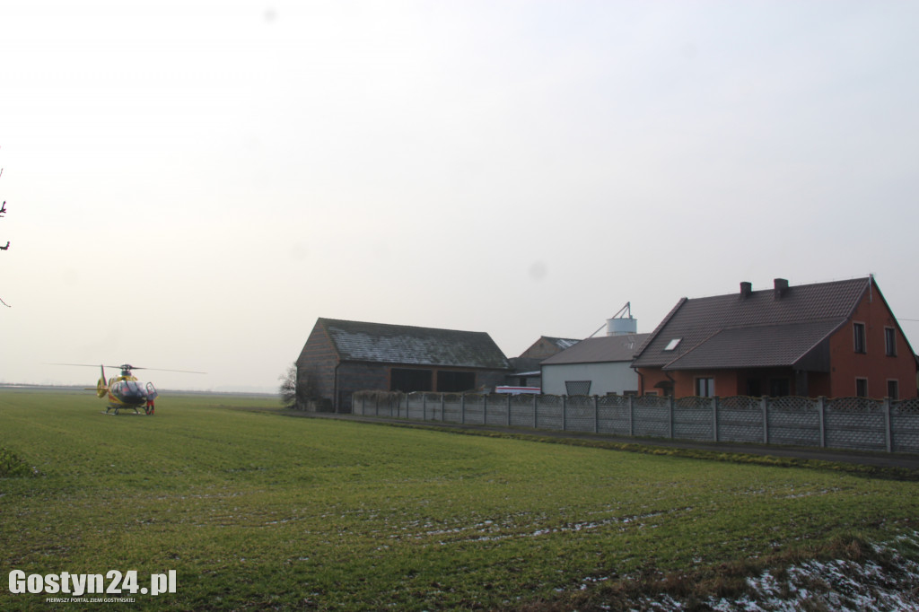 Lądowanie helikoptera LPR w Potarzycy