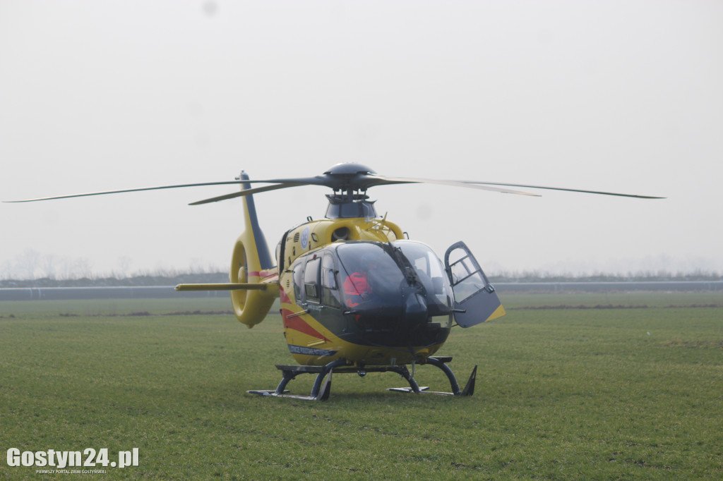 Lądowanie helikoptera LPR w Potarzycy