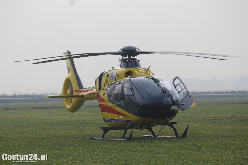Lądowanie helikoptera LPR w Potarzycy