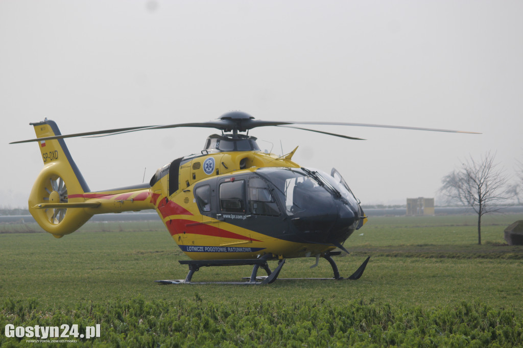 Lądowanie helikoptera LPR w Potarzycy