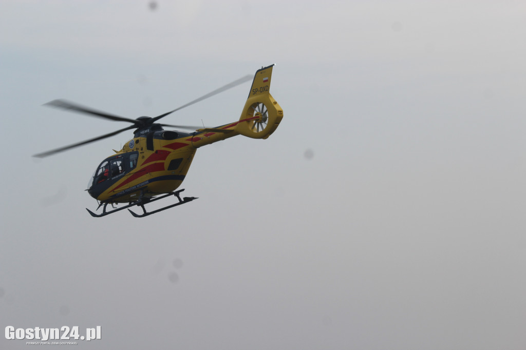 Lądowanie helikoptera LPR w Potarzycy