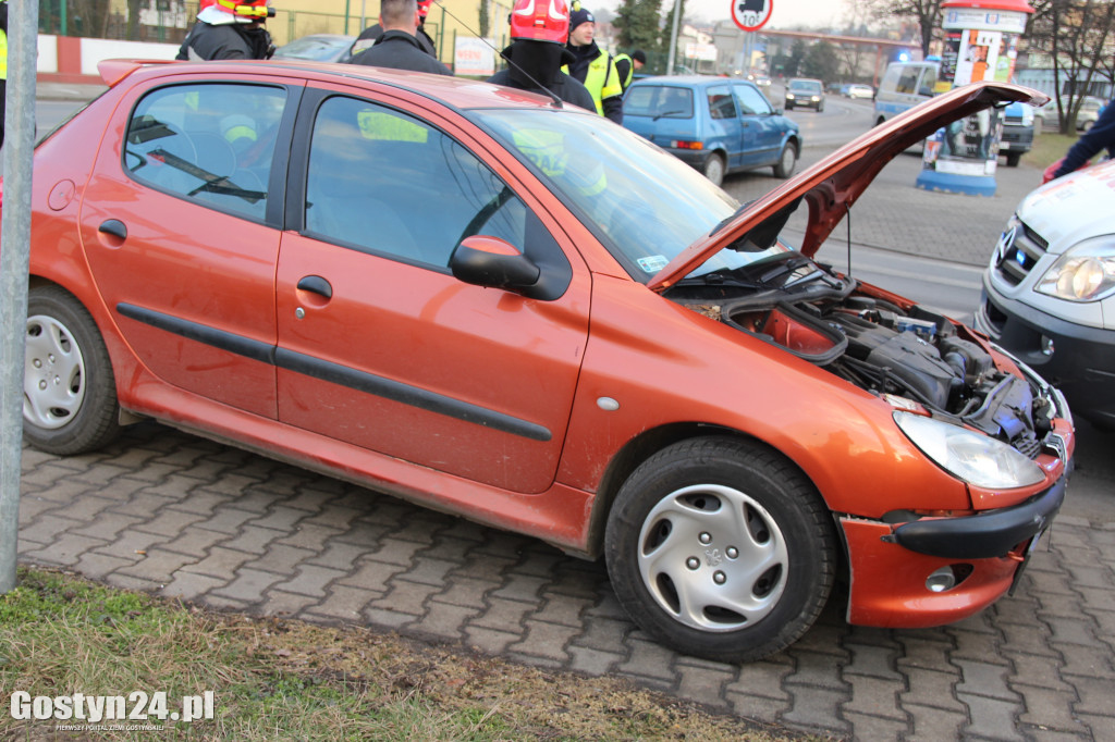 Wypadek na skrzyżownaiu ulic - Lipowej i Fabrycznej