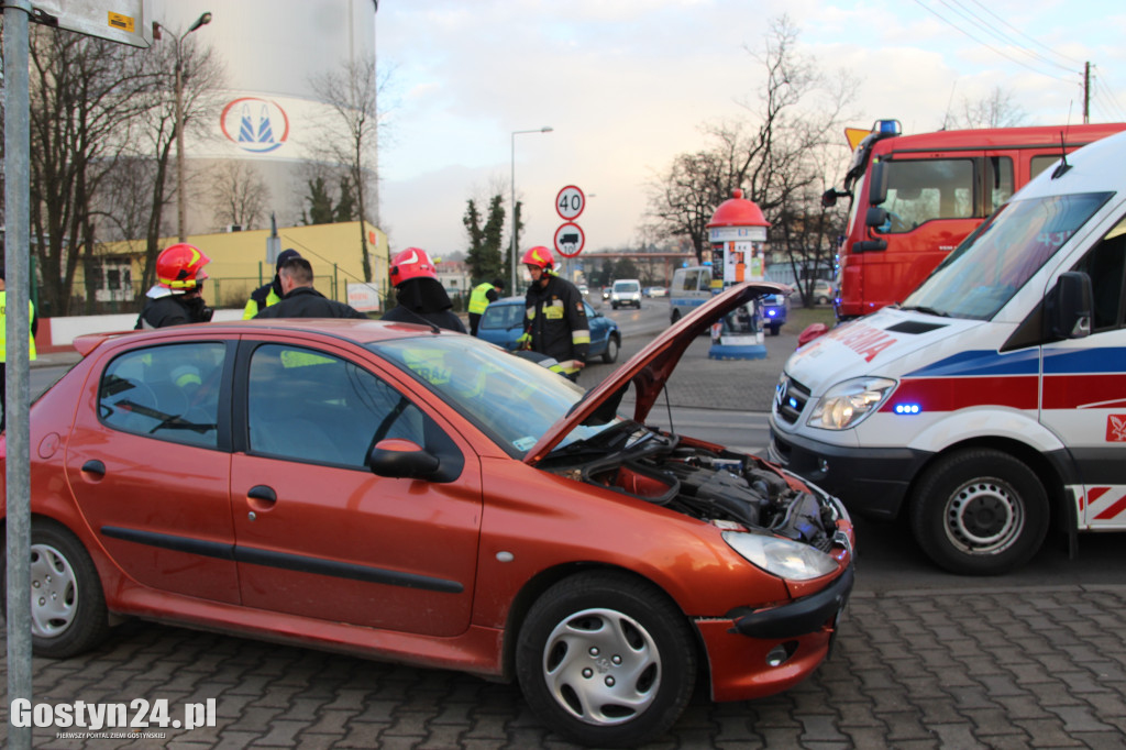 Wypadek na skrzyżownaiu ulic - Lipowej i Fabrycznej