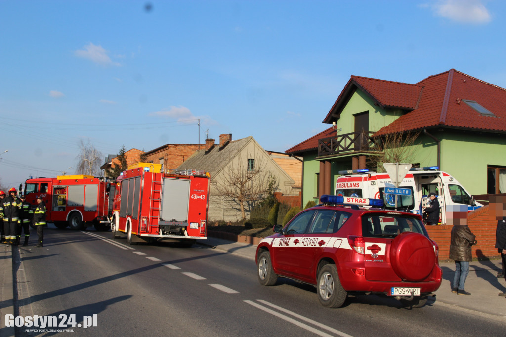 Wypadek na drodze wojewódzkiej 434 w Kunowie