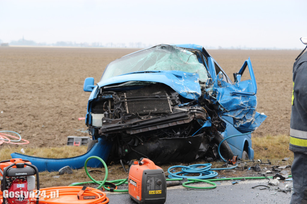 Zderzenie busów przed Hersztupowem