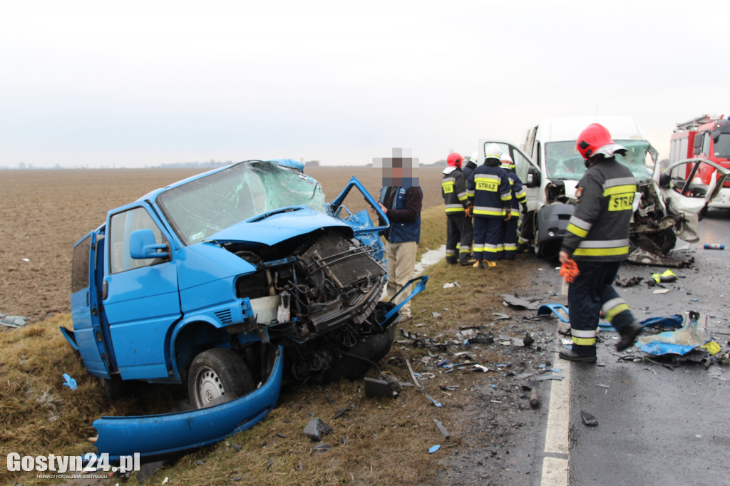 Zderzenie busów przed Hersztupowem