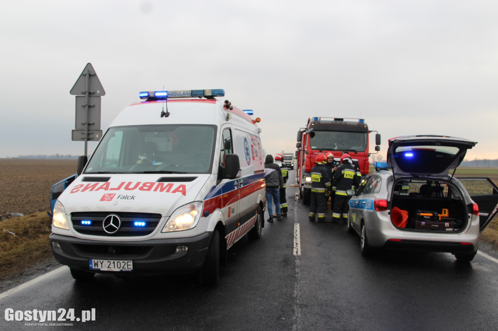 Zderzenie busów przed Hersztupowem