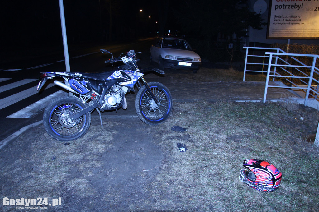 Zderzenie auta z motorowerem na ul. Wrocławskiej