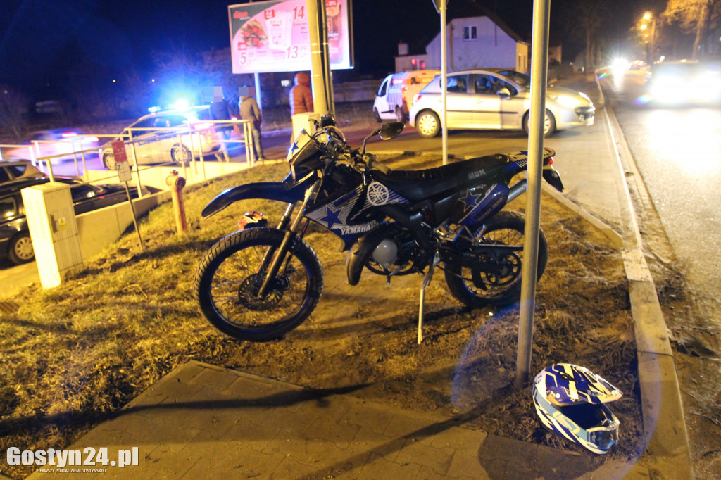 Zderzenie auta z motorowerem na ul. Wrocławskiej