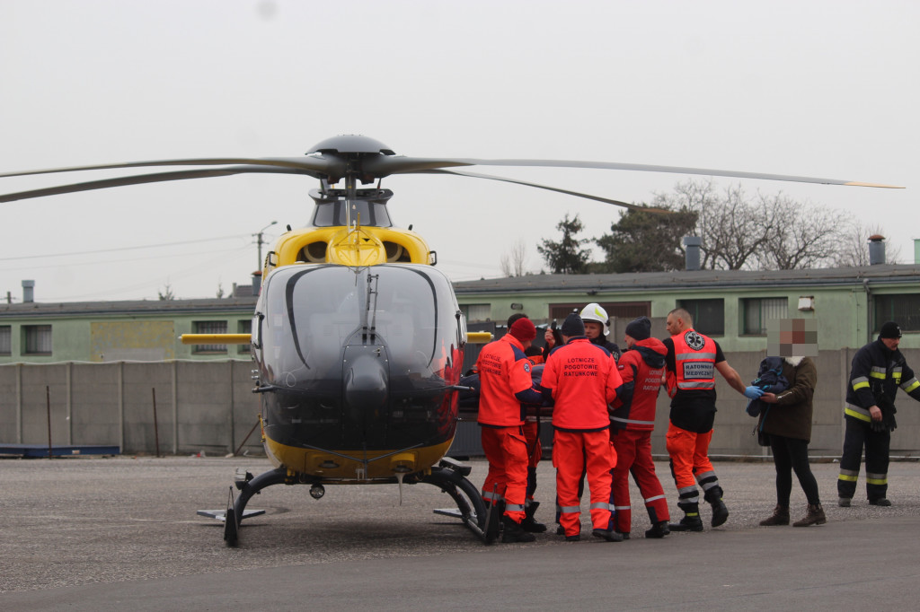 Lądował helikopter LPR w Krobi