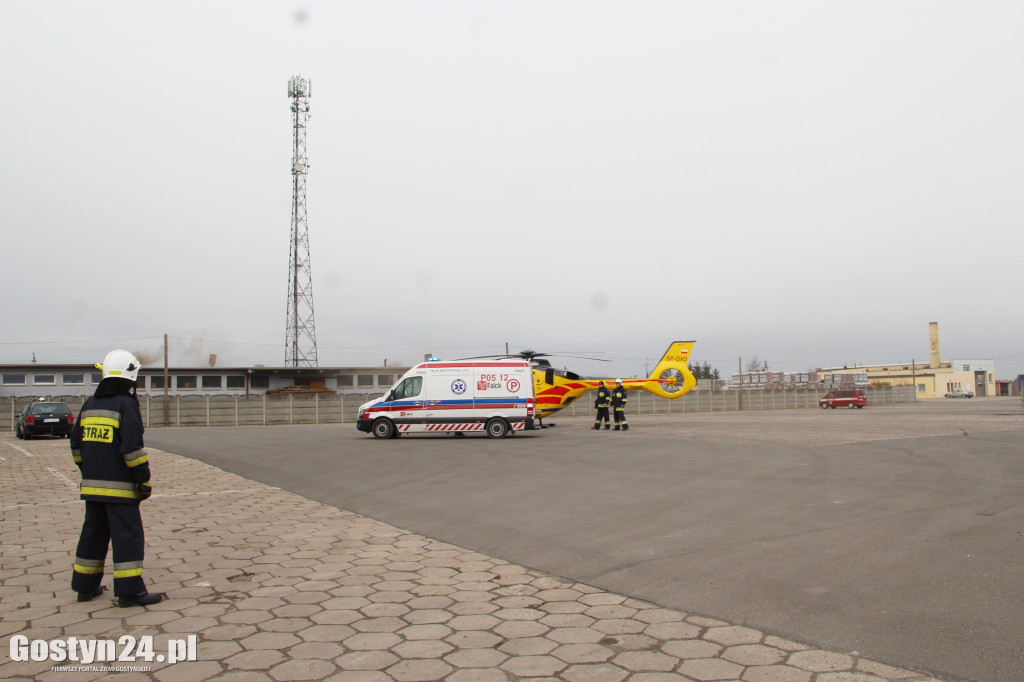 Lądował helikopter LPR w Krobi