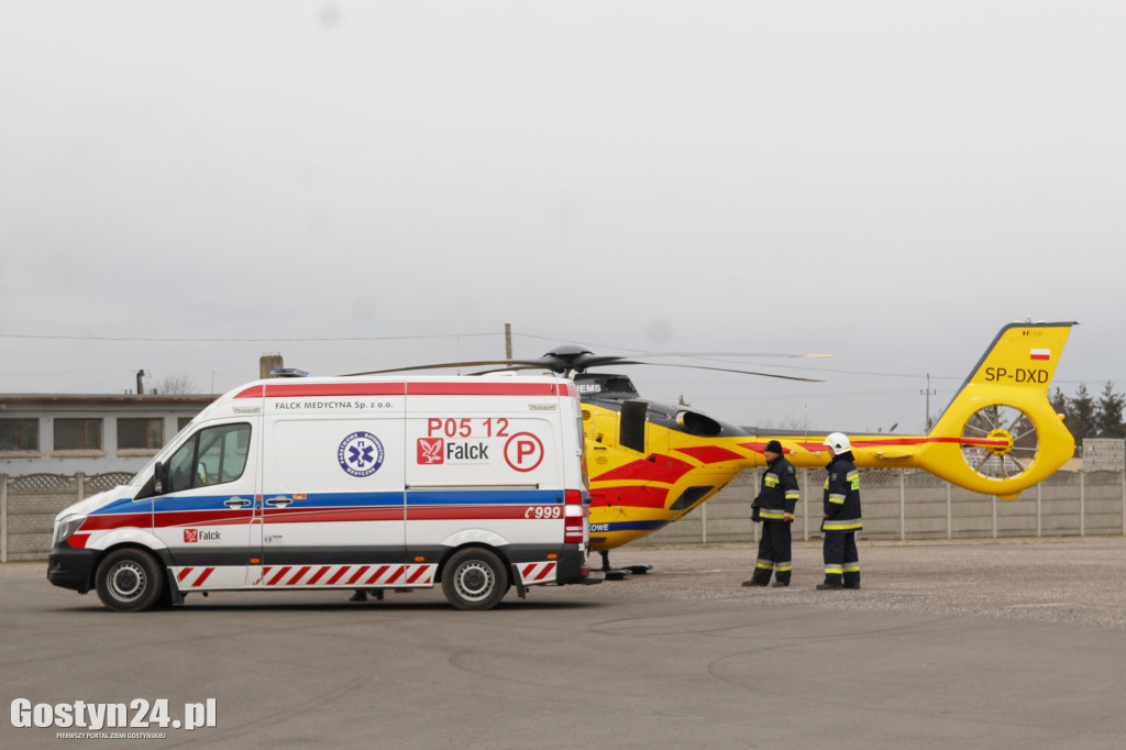 Lądował helikopter LPR w Krobi