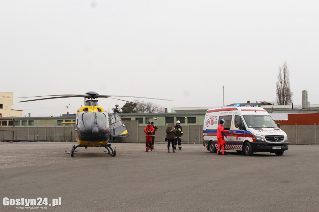 Lądował helikopter LPR w Krobi