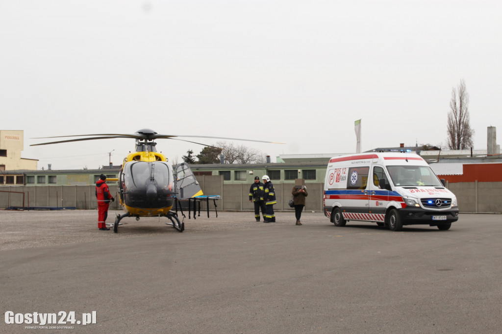 Lądował helikopter LPR w Krobi