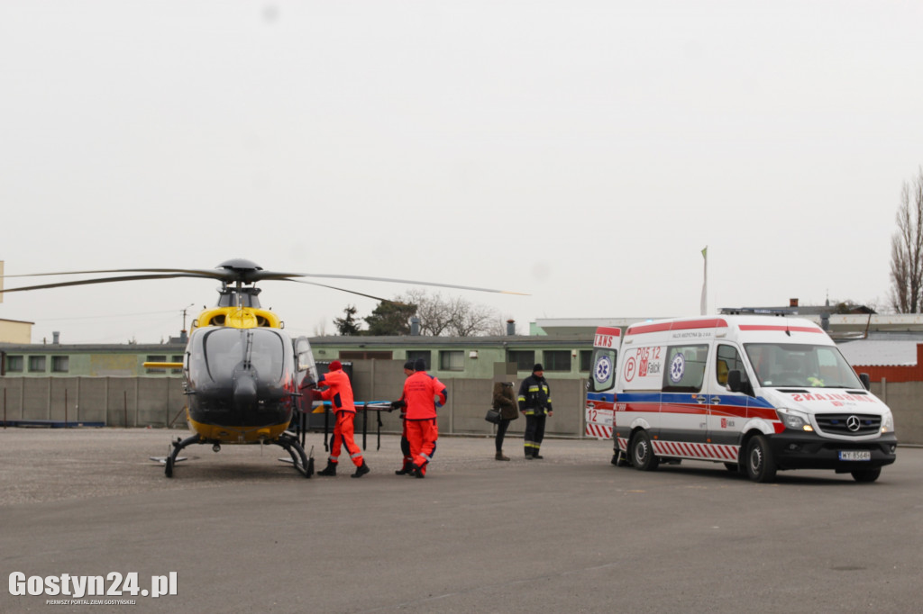 Lądował helikopter LPR w Krobi