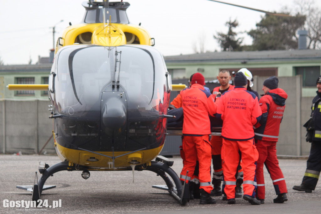 Lądował helikopter LPR w Krobi