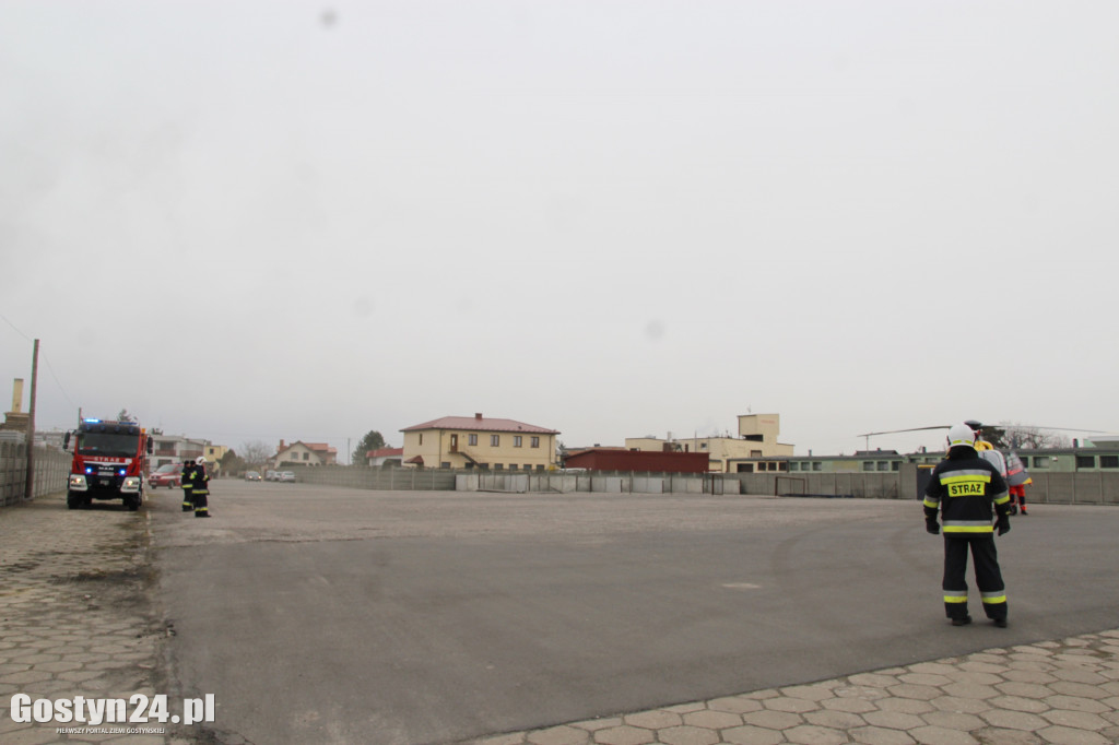 Lądował helikopter LPR w Krobi