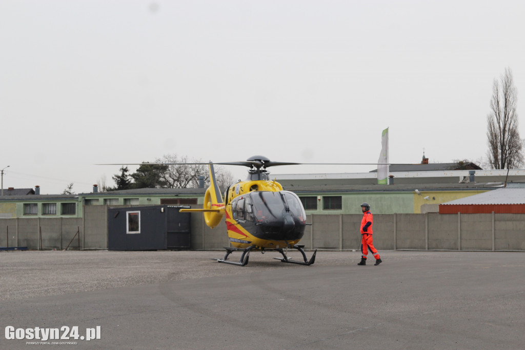 Lądował helikopter LPR w Krobi