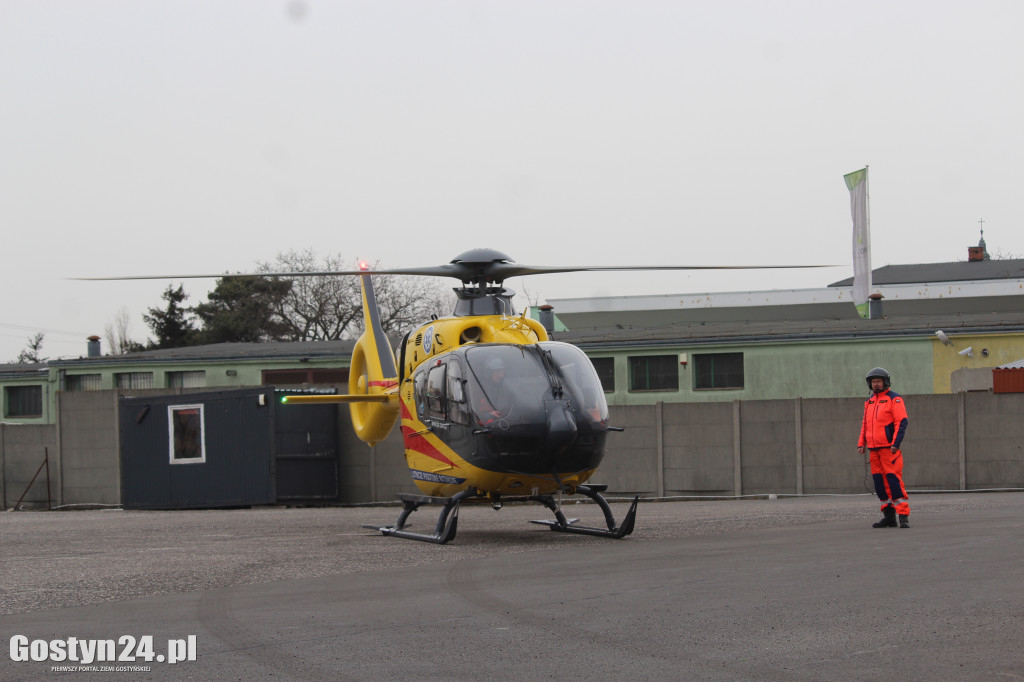 Lądował helikopter LPR w Krobi