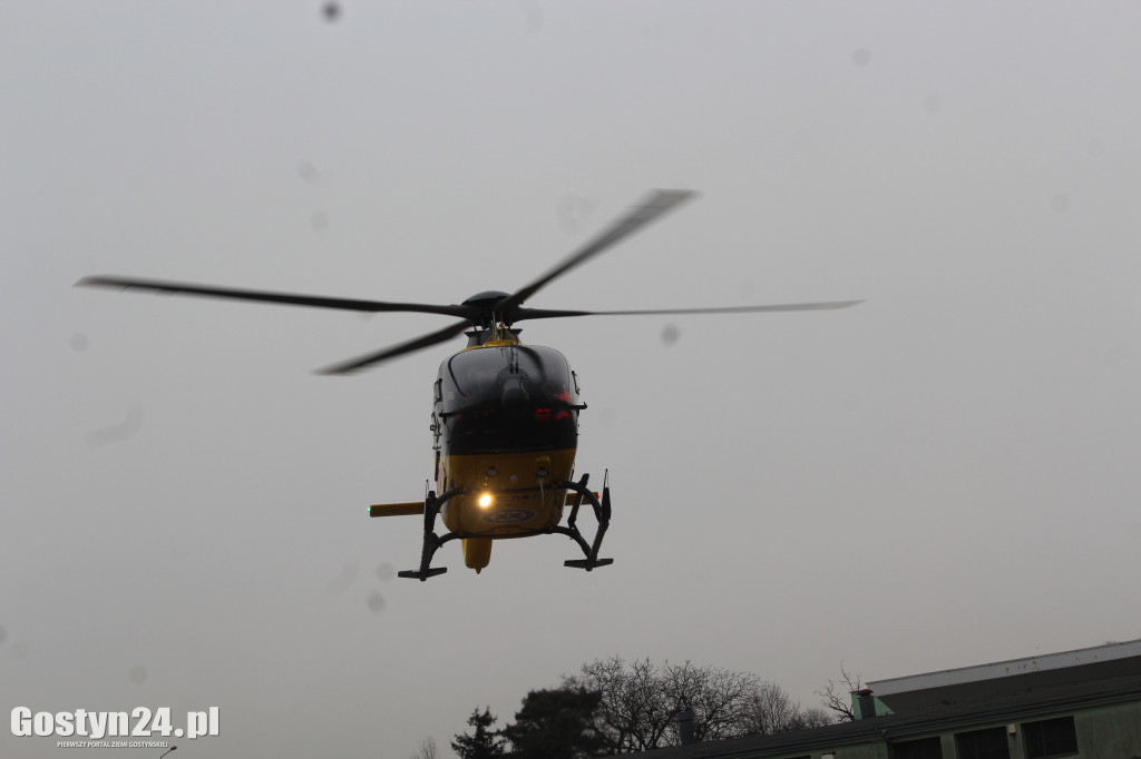 Lądował helikopter LPR w Krobi