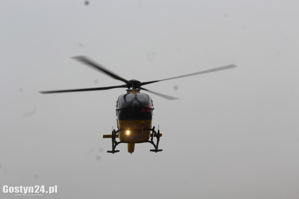 Lądował helikopter LPR w Krobi