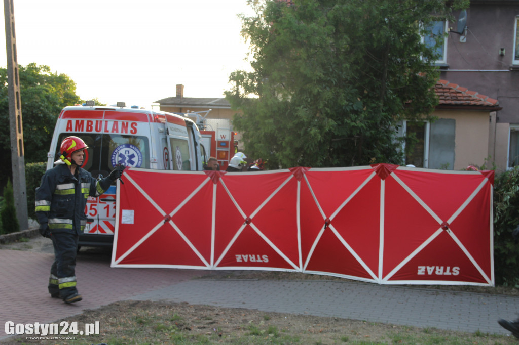 Wypadek motocyklisty w Pępowie