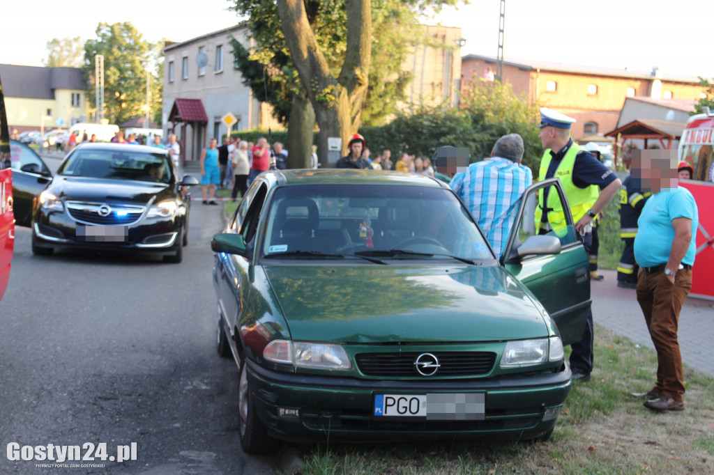 Wypadek motocyklisty w Pępowie