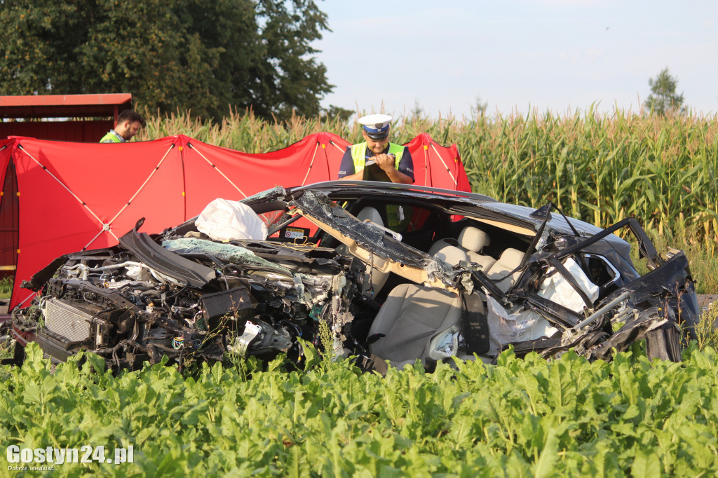 Tragiczny wypadek na prostej drodze