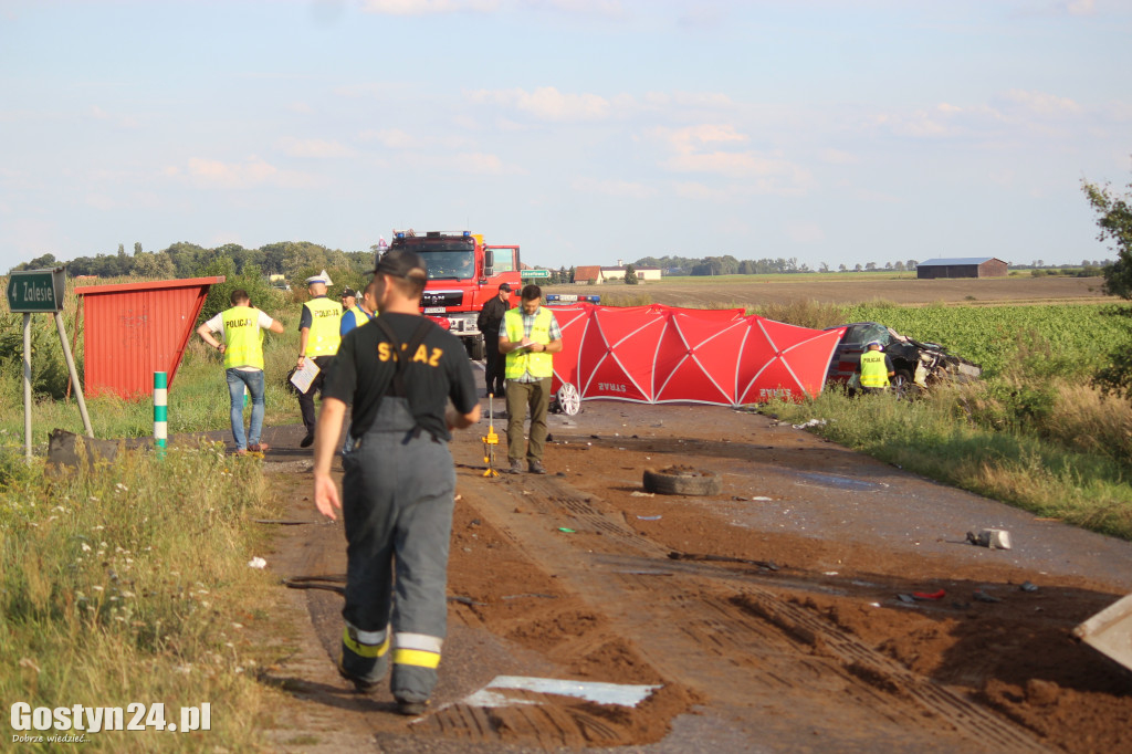 Tragiczny wypadek na prostej drodze