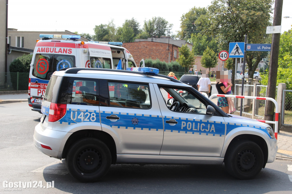 Potrącenie rowerzystki na gostyńskim skrzyżowaniu