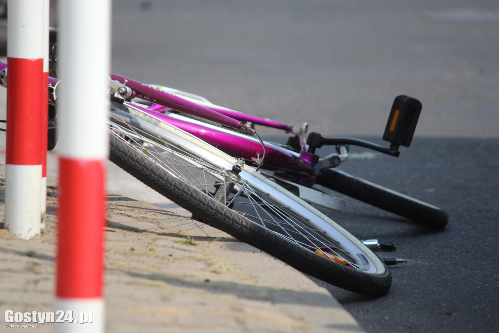 Potrącenie rowerzystki na gostyńskim skrzyżowaniu