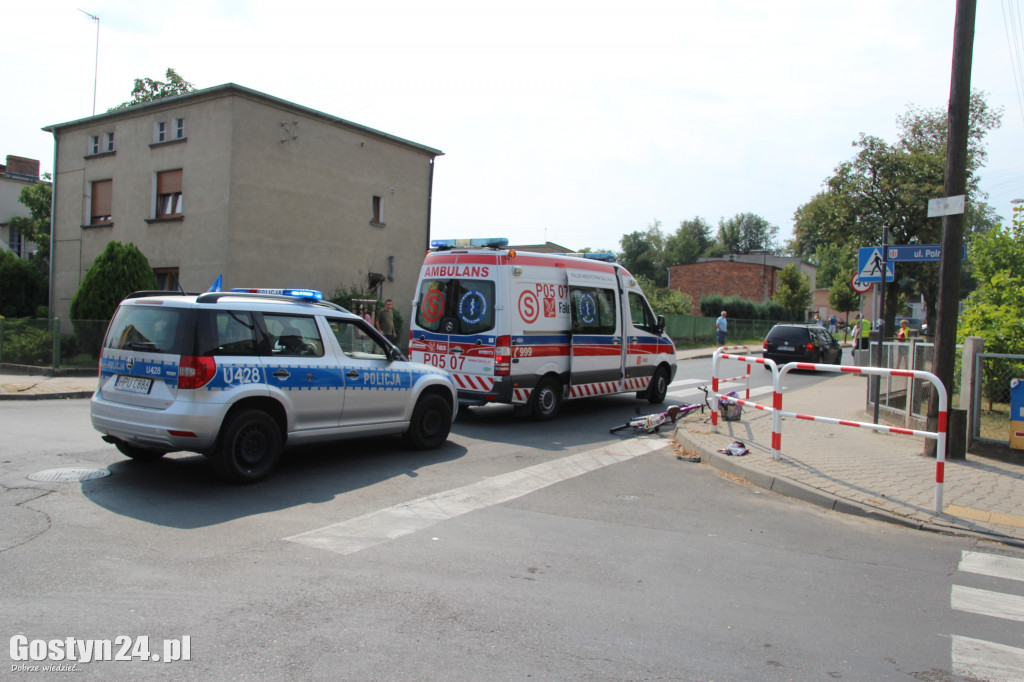Potrącenie rowerzystki na gostyńskim skrzyżowaniu