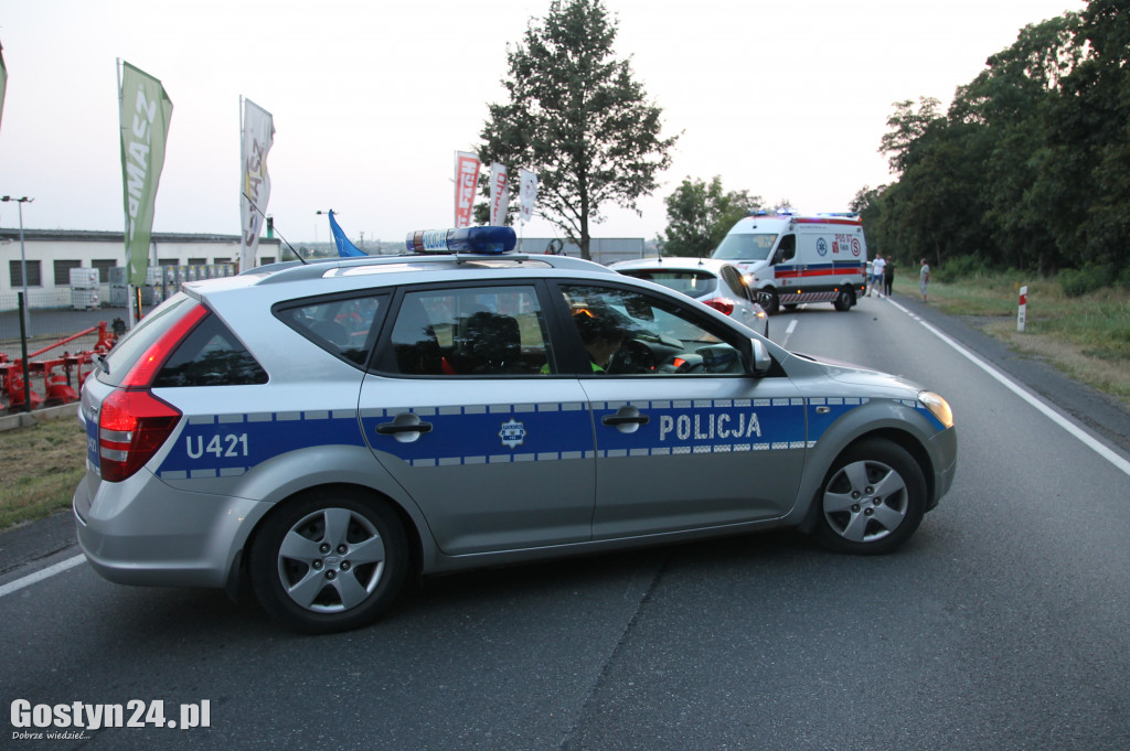 Wypadek motocyklisty na krajowej 12