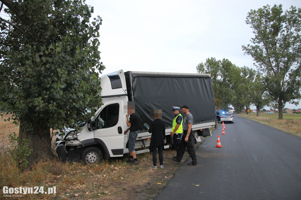 Wypadek dostawczego Peugeota