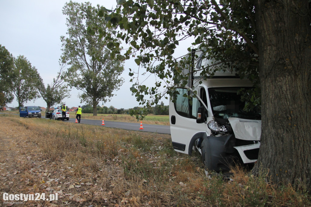 Wypadek dostawczego Peugeota