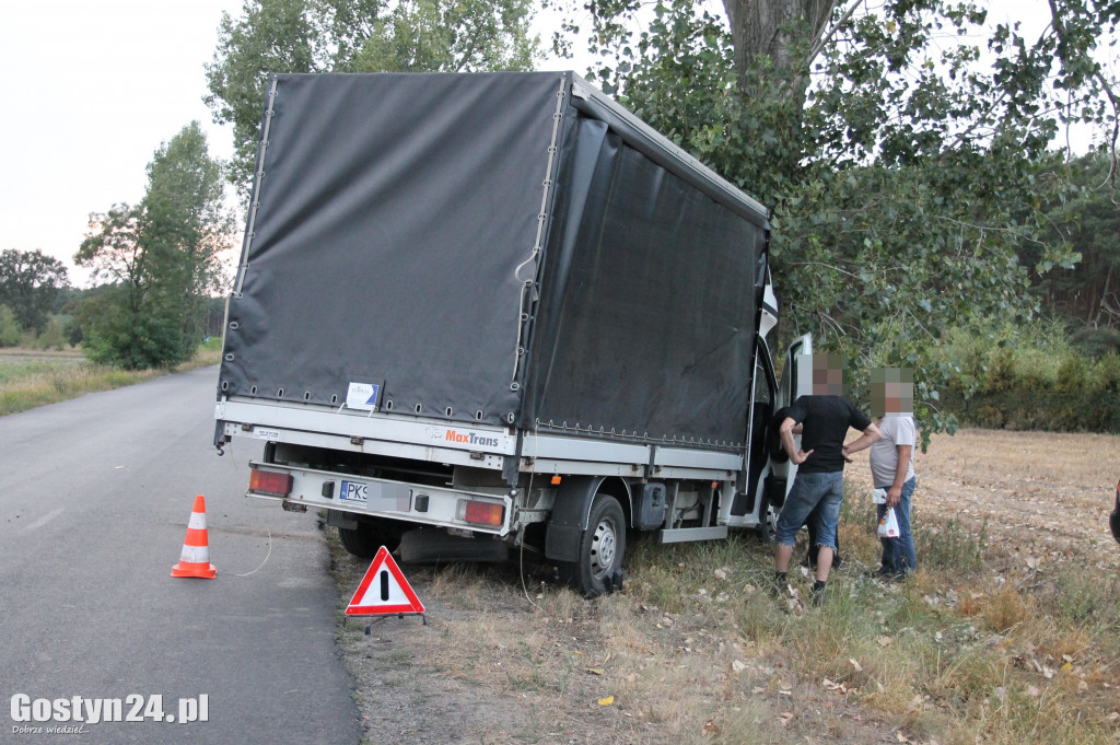 Wypadek dostawczego Peugeota