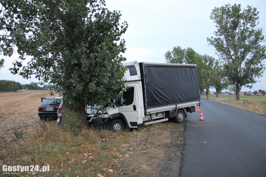 Wypadek dostawczego Peugeota