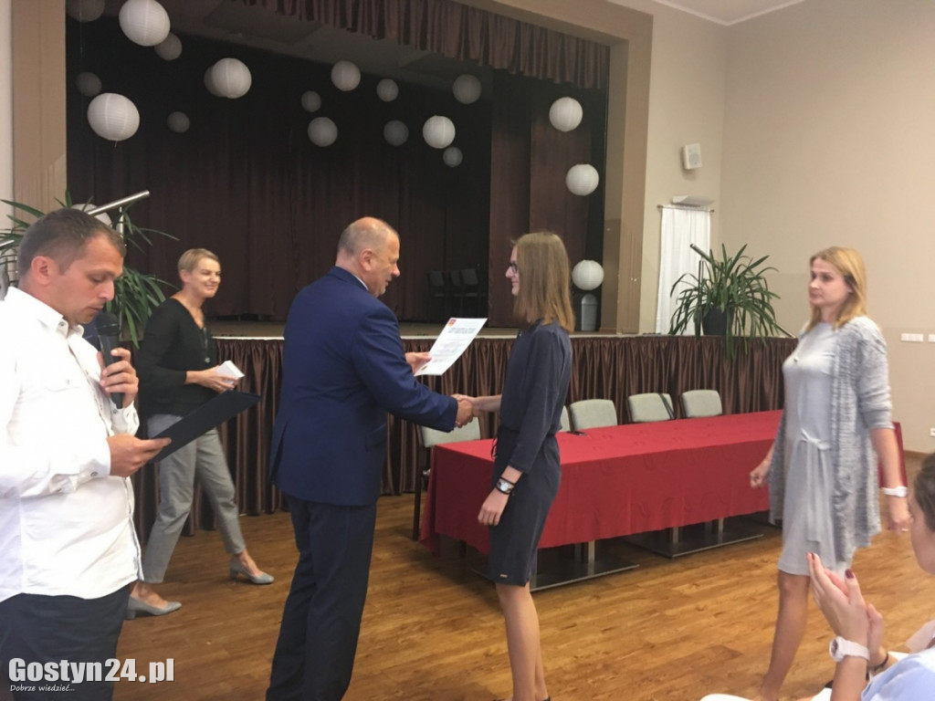 Rozdanie stypendiów w gminie Borek Wlkp.