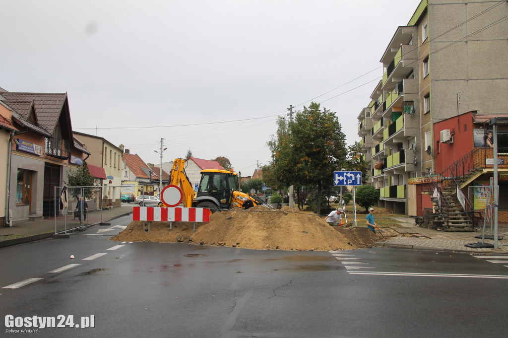 Nieprzejezdny fragment ul. Witosa w Gostyniu