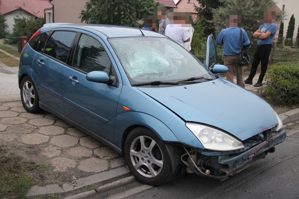 Wypadek na ul. Poznańskiej w Gostyniu