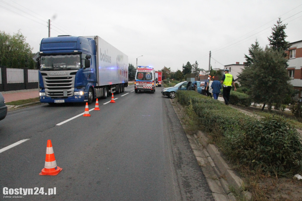 Wypadek na ul. Poznańskiej w Gostyniu