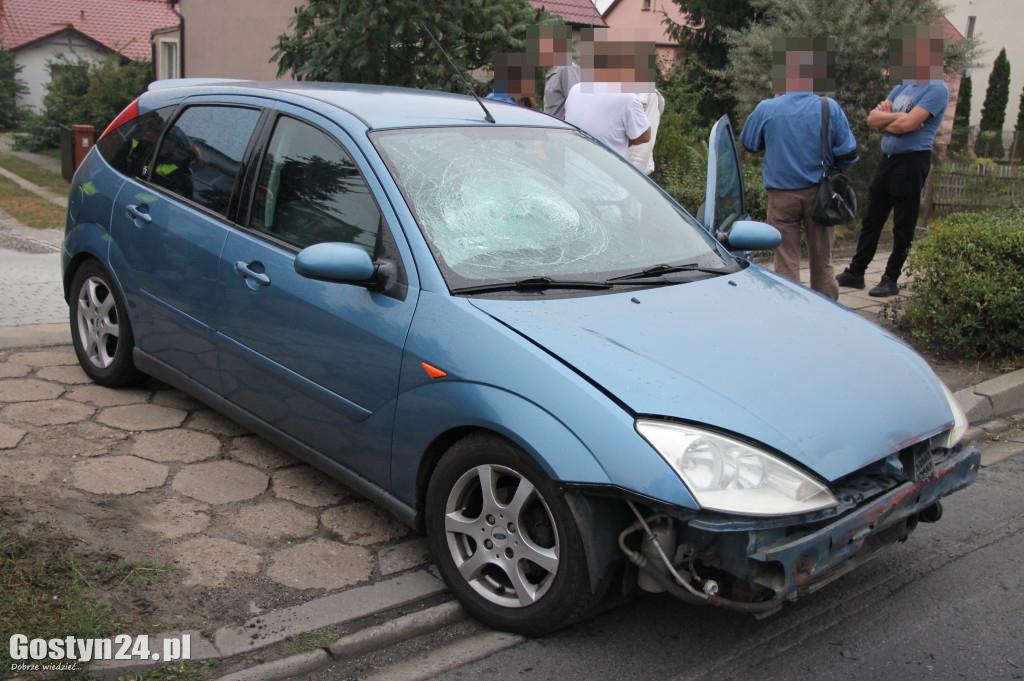 Wypadek na ul. Poznańskiej w Gostyniu