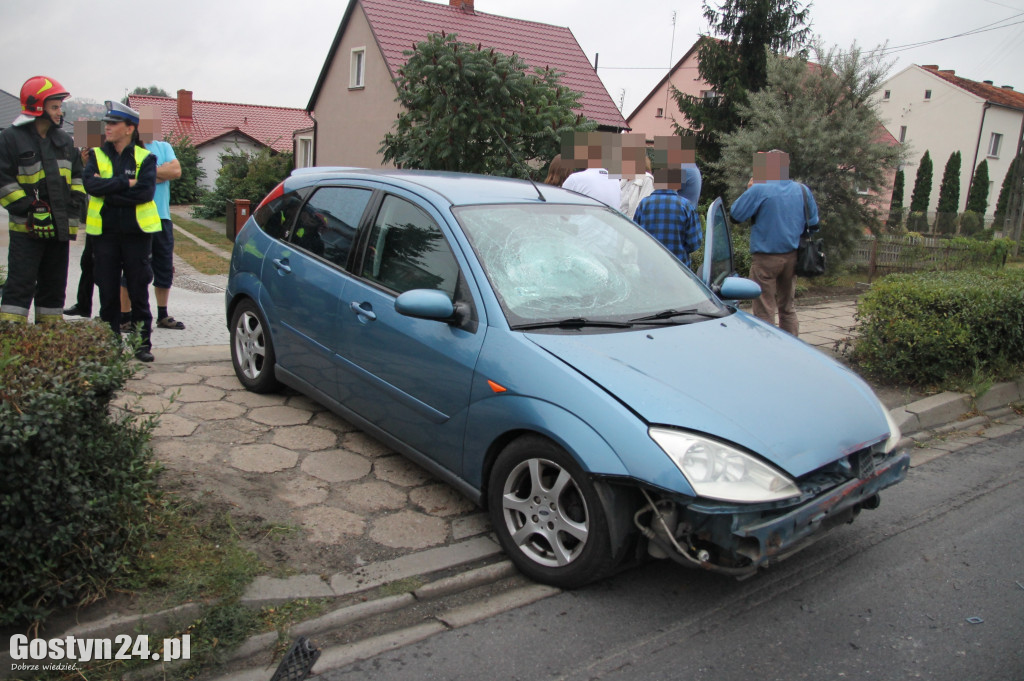 Wypadek na ul. Poznańskiej w Gostyniu
