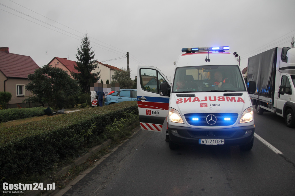 Wypadek na ul. Poznańskiej w Gostyniu