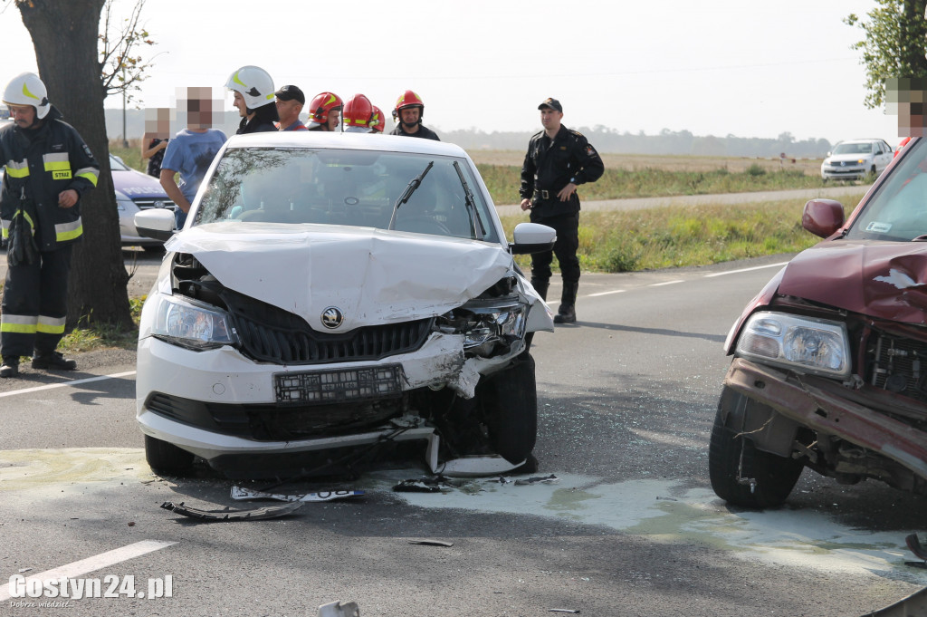 Wypadek na trasie Krobia-Pudliszki