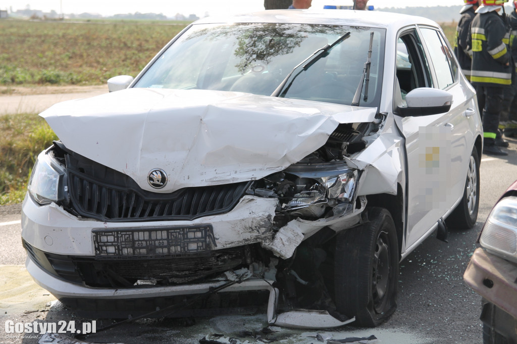 Wypadek na trasie Krobia-Pudliszki