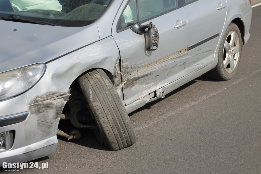 Wypadek na trasie Krobia-Pudliszki